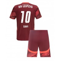 Maglia Calcio RB Leipzig Xavi Simons #10 Seconda Divisa Bambino 2024-25 Manica Corta (+ pantaloncini)